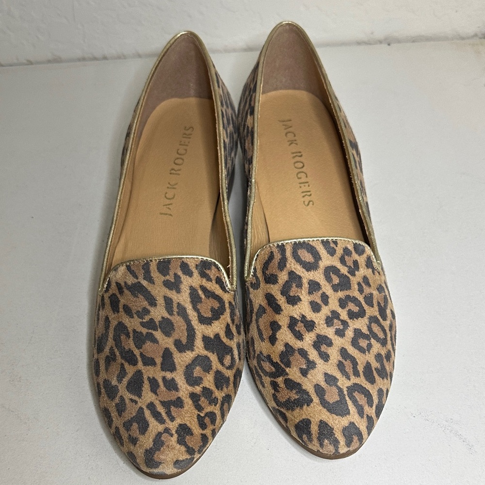 Jack Rogers Animal Print Flats 7.5